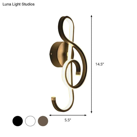 Contemporary Led Wall Sconce Light With Twisted Acrylic Shade - Bedside Lighting