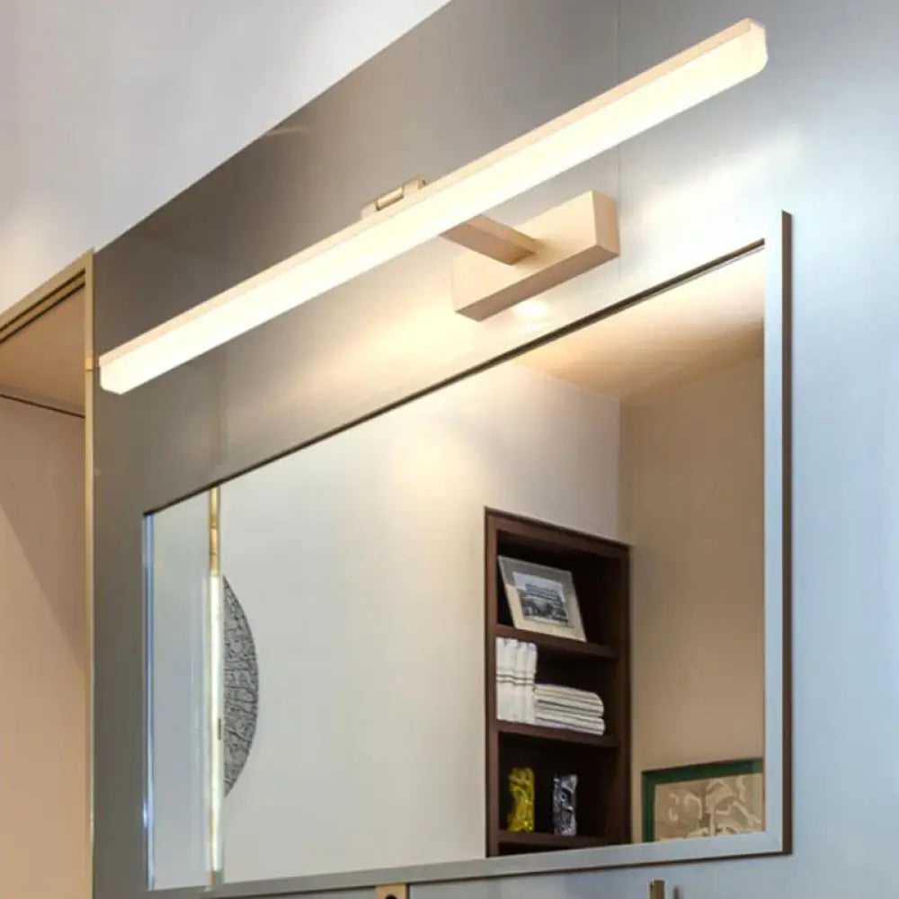 Contemporary Led Wall Vanity Sconce - Metal Design Stylish Bathroom Lighting Gold / 16 Warm