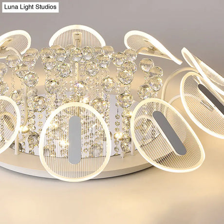 Contemporary Metal Flush Mount Ceiling Light For Bedroom
