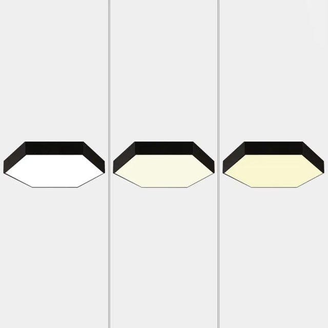 Contemporary Metal Honeycomb Led Flushmount Ceiling Light For Dining Room