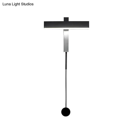 Contemporary Metal Led Rotatable Wall Sconce - Warm Light Lamp