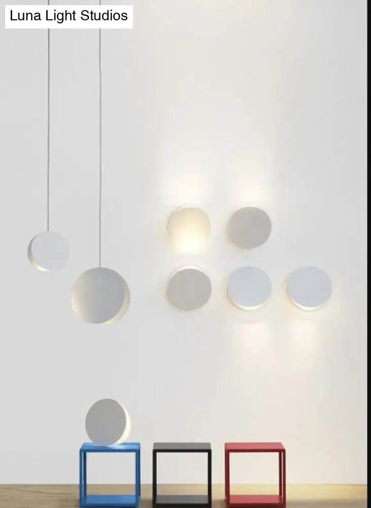 Contemporary Metal Pendant Light Fixture - Foldable Dining Room Hanging Lamp