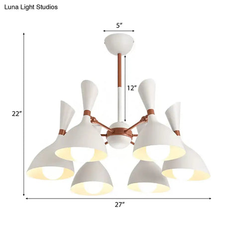 Contemporary Monochrome Kindergarten Pendant Chandelier For Living Room