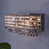 Contemporary Octagon Crystal Wall Light With Chrome Finish And 3/4 Bulbs 3 /
