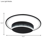 Contemporary Round Acrylic Flush Mount Ceiling Light For Living Room Décor