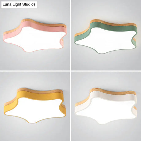 Contemporary Star - Shaped Flush Mount Acrylic Ceiling Light Fixture