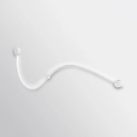 Contemporary Twist Led Wall Sconce - Black/White Warm/White Lighting White / G
