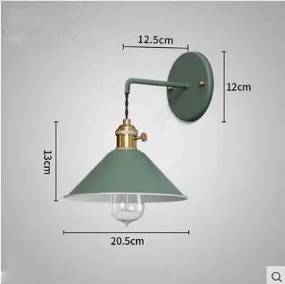 Copper Wall Lamp Nordic Macaron Color Childrens Room Bedside Creative Personality Lamps