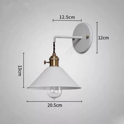 Copper Wall Lamp Nordic Macaron Color Childrens Room Bedside Creative Personality White / 5 Wled