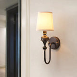 Copper Wall Lamp Simple European Living Room Background Bedroom Bedside Nordic Creative Aisle Lamps