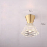 Corridor Lights Aisle Creative Nordic Minimalist Modern Balcony All Copper Crystal Ceiling Home Porc