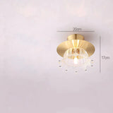 Corridor Lights Aisle Creative Nordic Minimalist Modern Balcony All Copper Crystal Ceiling Home Porc