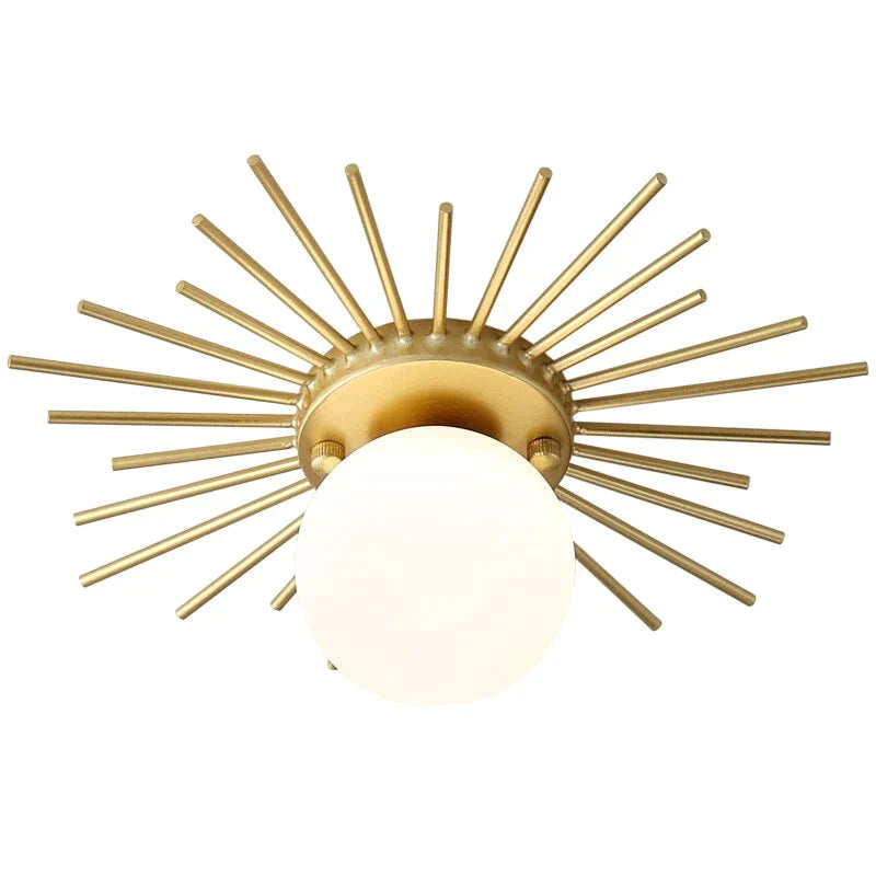 Corridor Lights Aisle Creative Nordic Minimalist Modern Balcony All Copper Crystal Ceiling Home