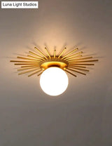 Corridor Lights Aisle Creative Nordic Minimalist Modern Balcony All Copper Crystal Ceiling Home