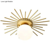 Corridor Lights Aisle Creative Nordic Minimalist Modern Balcony All Copper Crystal Ceiling Home