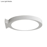 Creative Led Fish Flushmount Ceiling Lamp For Kindergarten Bathrooms - Acrylic Oval Design