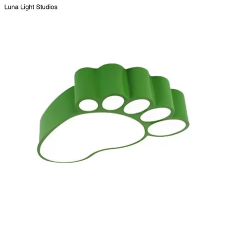 Cute Modern Led Baby Foot Ceiling Lamp For Kindergarten