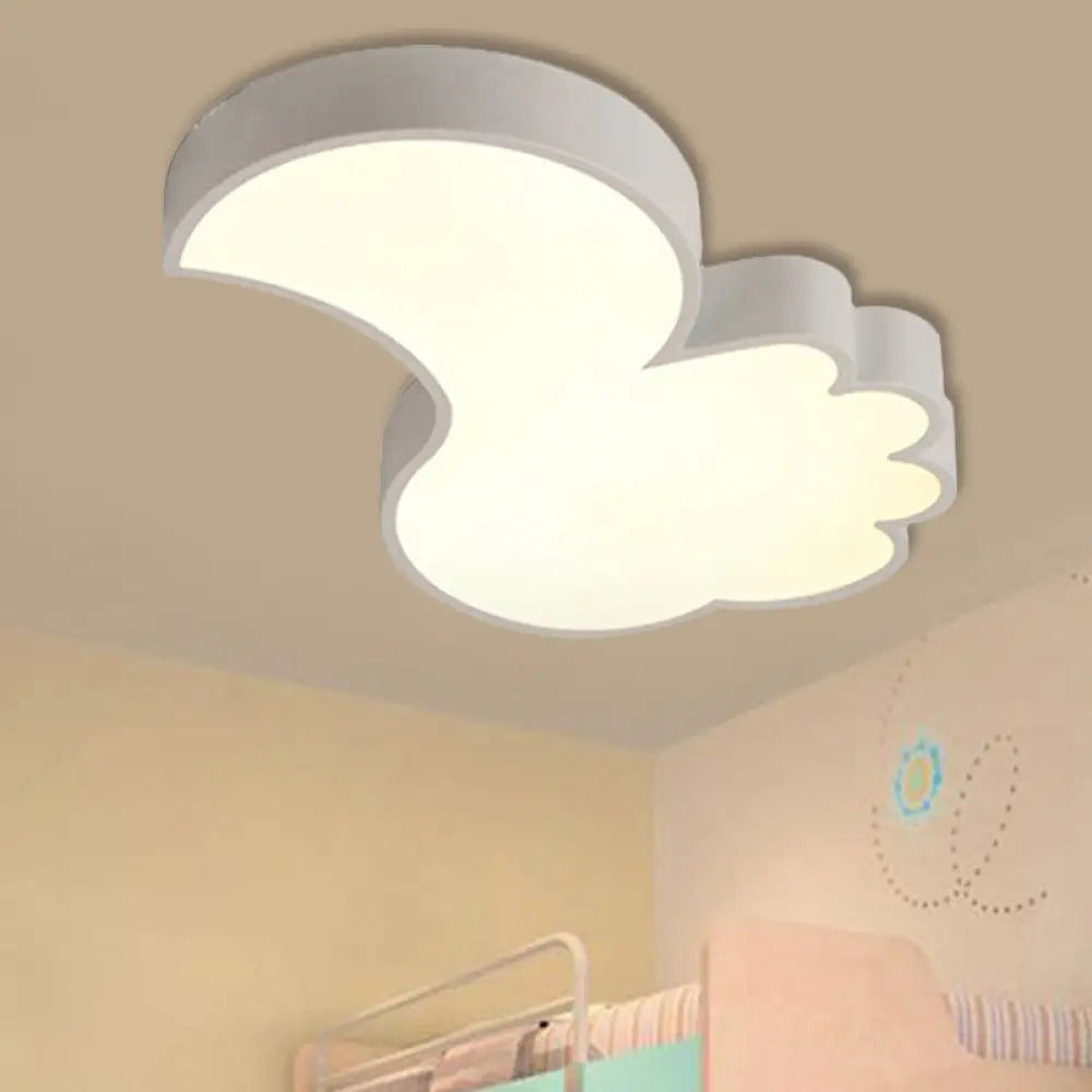 Cute Thumbs-Up Led Ceiling Lamp For Energy-Saving Study Room Lighting