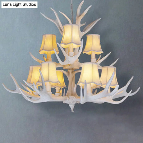 Deer Horn Chandelier Pendant Light For Classic Living Room Decor