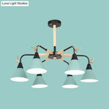 Deer Macaron Style Metallic Pendant Light For Child Bedroom