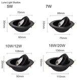 Dimmable Led Down Light Lamp Cob Ceiling Light 5W 7W 10W 12W Recessed Ceiling Spot Lights For
