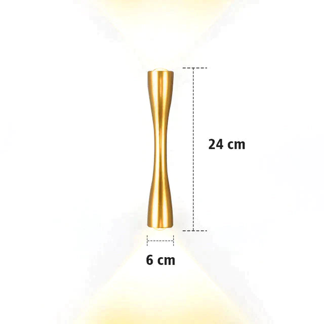 Elaine | Outdoor Waterproof Lamp Gold 24cm / 9.4’’ / Warm White Outdoor Lighting