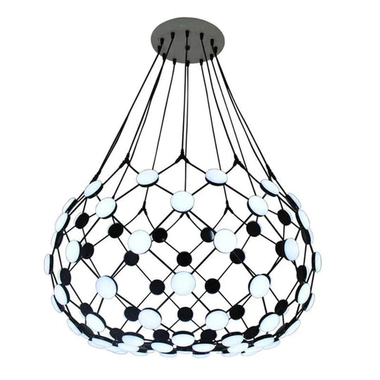 Ella - Postmodern Led Pendant Light For Villa Living Room Stairs Suspension 48 Lights / Dia 60Cm