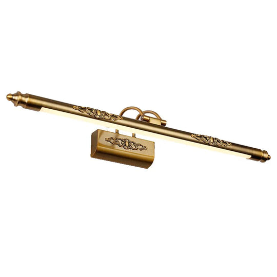 Esma - European Style Bronze Carved Led Mirror Lamp Wall