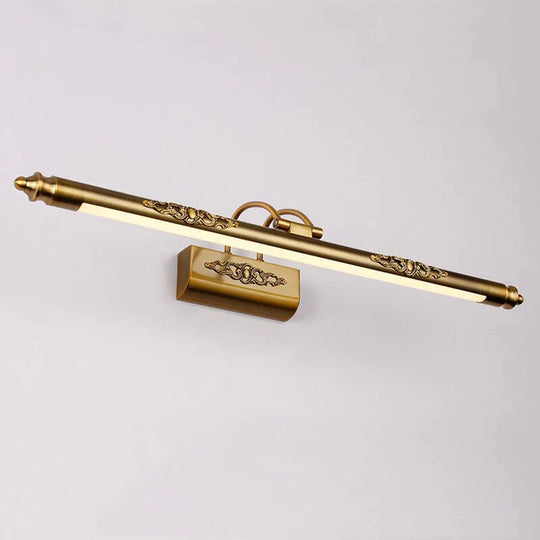 Esma - European Style Bronze Carved Led Mirror Lamp