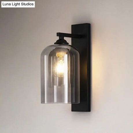 Exquisite Wall Light Sconce With Inner Glass Shade For Corridor And Bedroom