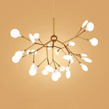 Firefly Chandelier: Minimalist Led Acrylic Suspension Light For Clothing Shops 27 / Gold