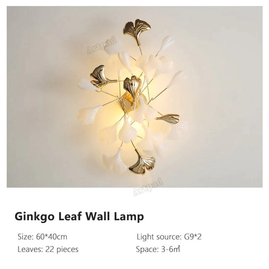 Flora - Modern Porcelain Leaves Wall Lights For Bedroom Living Room Decoration