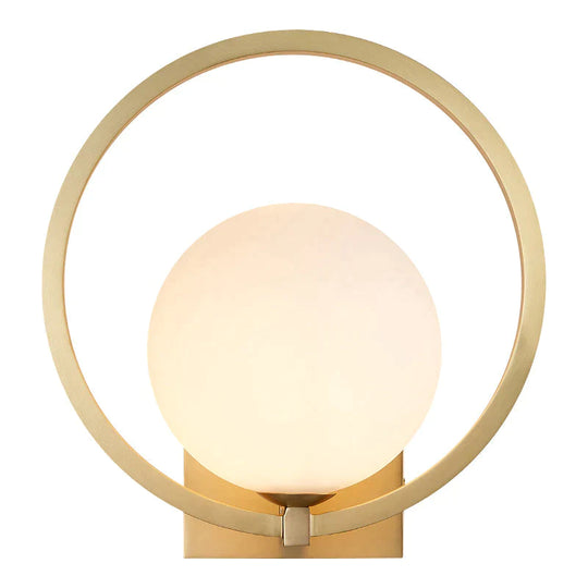 Full Copper Post-Modern Living Room Bedroom Bedside Light Luxury Bean Wall Lamp Tv Background