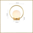 Full Copper Post-Modern Living Room Bedroom Bedside Light Luxury Bean Wall Lamp Tv Background