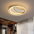 Gold Moon Ceiling Mounted Acrylic Led Spotlight For Creative Bedroom Lighting