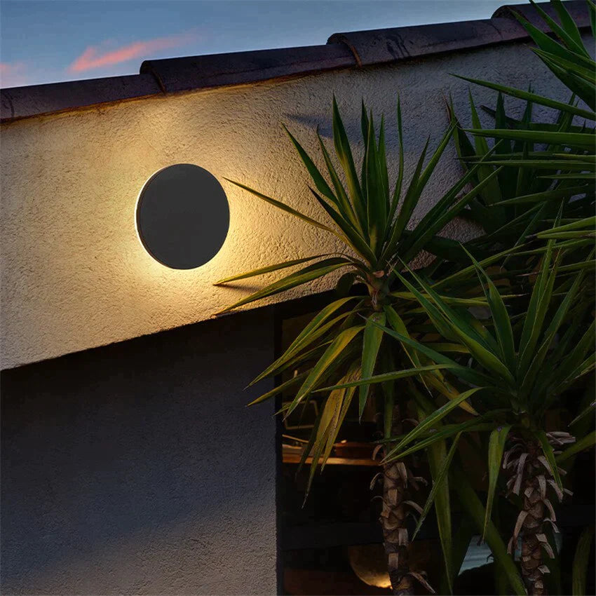 Harmon | Waterproof Wall Lamp White Round / Warm Outdoor Lighting