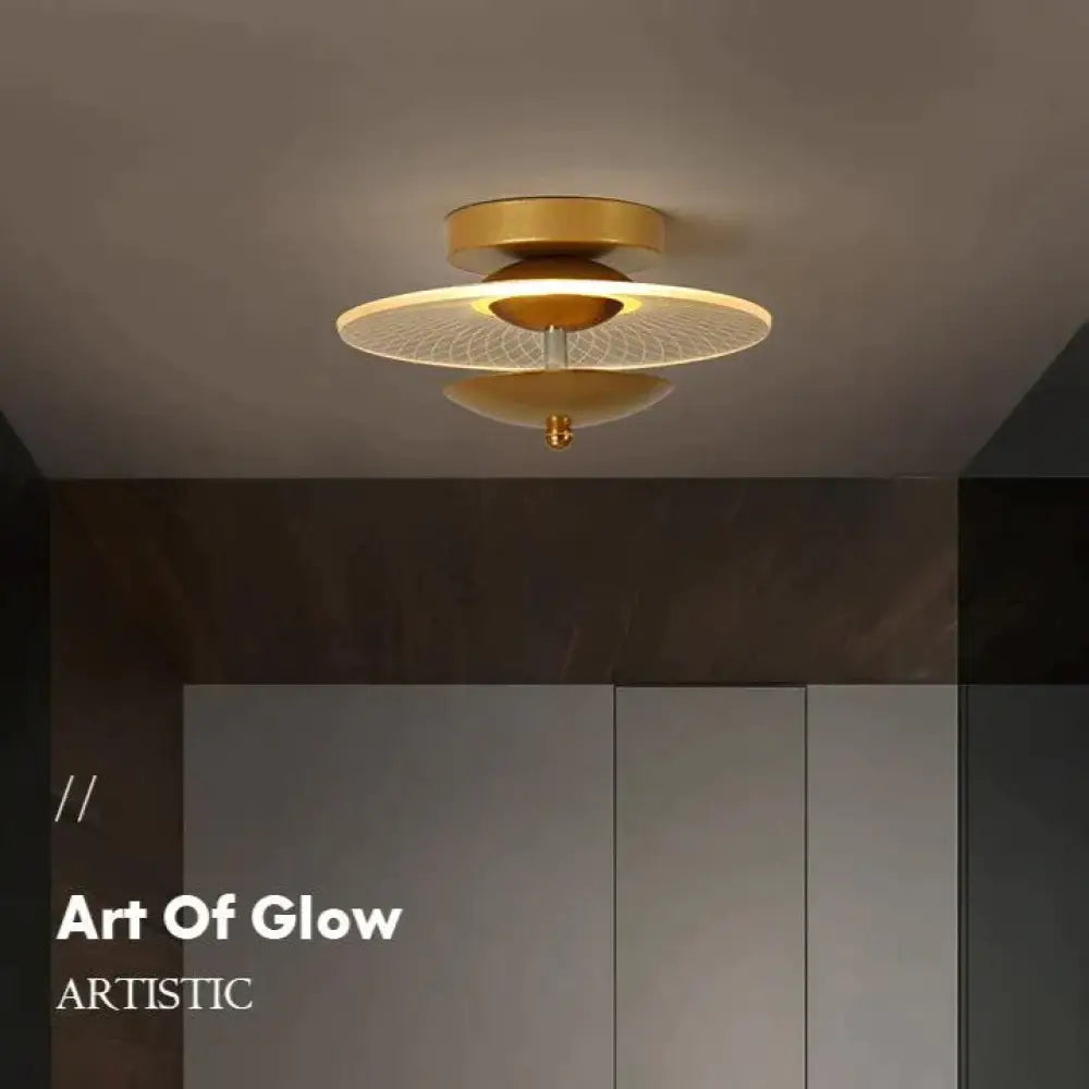 Hayden - Creative Personality Modern Aisle Light Corridor Ceiling Lamp glod A 23CM / White light Ceiling