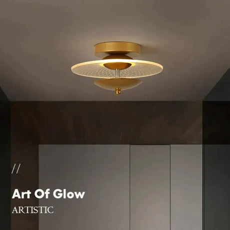 Hayden - Creative Personality Modern Aisle Light Corridor Ceiling Lamp glod A 23CM / White light Ceiling