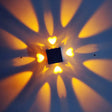 Heart Shaped Metallic Disco Party Led Wall Lamp - Modern Sconce Light Fixture In Silver With