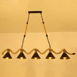 Hemp Rope Chandelier Pendant Light - Vintage Restaurant Hanging In Flaxen 5 /