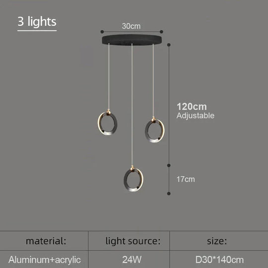 Hera - Modern Circular Led Chandelier Pendant Lighting