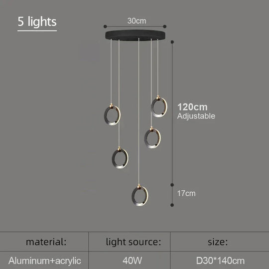 Hera - Modern Circular Led Chandelier Pendant Lighting