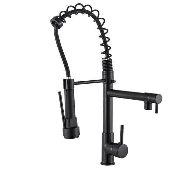 Hydrobliss - Dual Spout Pull Out Spring Faucet Kitchen Faucets