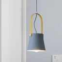 Industrial Cone Shade Pendant Lamp With 1 Bulb - Stylish Restaurant Lighting In Grey/Black/White