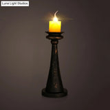 Industrial Desk Lamp With Candelabra Marble Table Accent In Brass/Bronze