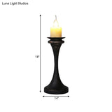 Industrial Desk Lamp With Candelabra Marble Table Accent In Brass/Bronze