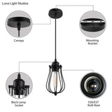 Industrial Metal Pendant Light With Teardrop Shade - Brass/White/Black