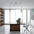 Industrial Swag Hanging Lamp With Exposed Bulb - Black Metal Pendant Light (2/3 Heads) 2 /