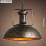 Industrial Swivel Joint Pendant Lighting Fixture: Metal Ceiling Light- Hang In Style!