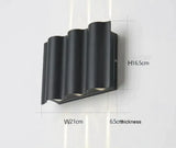 Ip65 Waterproof Led Outdoor Lighting Alumunim Wall Lamp Garden Villa Porch Sconce Lightings Black